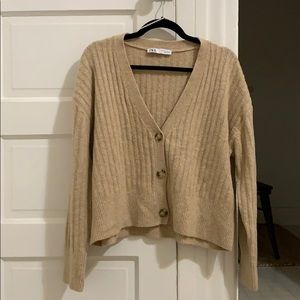 ZARA Tan Cardigan 🤎